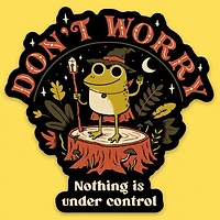 Don't Worry Sticker