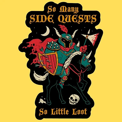 So Many Side Quests Sticker