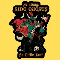 So Many Side Quests Sticker