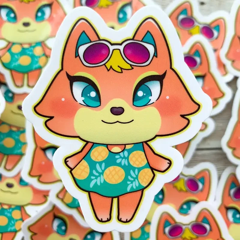 Audie Animal Crossing Vinyl Sticker