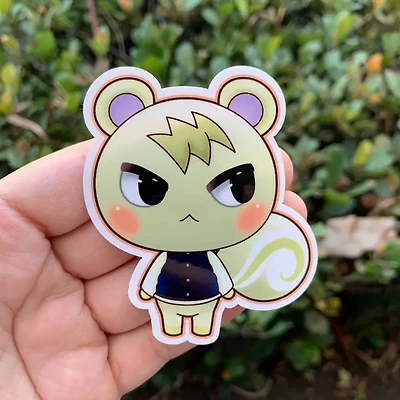 Marshal Animal Crossing Vinyl Sticker