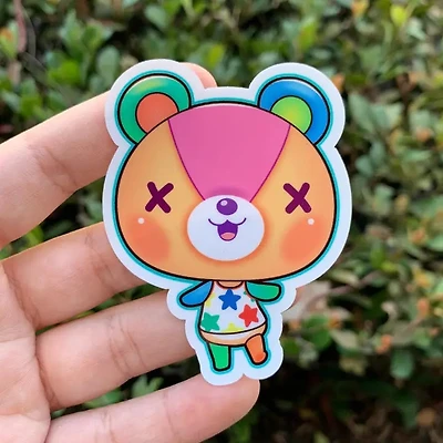 Stitches Animal Crossing Vinyl Sticker