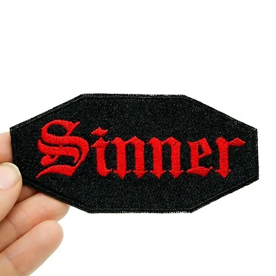 Sinner Iron On Patch