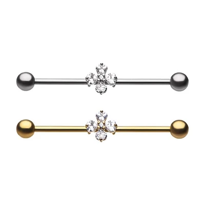 4 HEARTS PRONG JEWELLED INDUSTRIAL