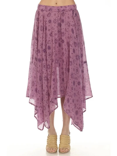 Gauze Hanker Chief Maxi Skirt