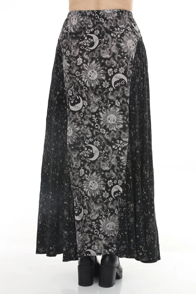 Romantick Celestial Flowy Maxi Skirt