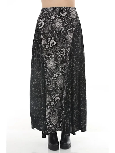Romantick Celestial Flowy Maxi Skirt