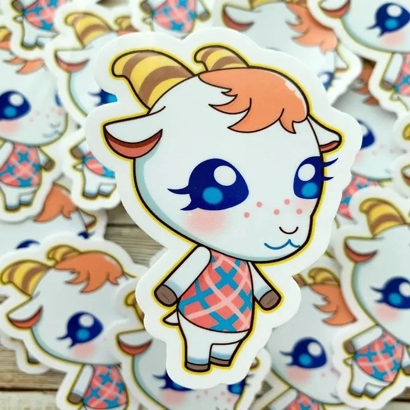 Chèvre Animal Crossing Vinyl Sticker