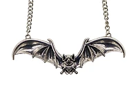 Collar de murciélago de plata