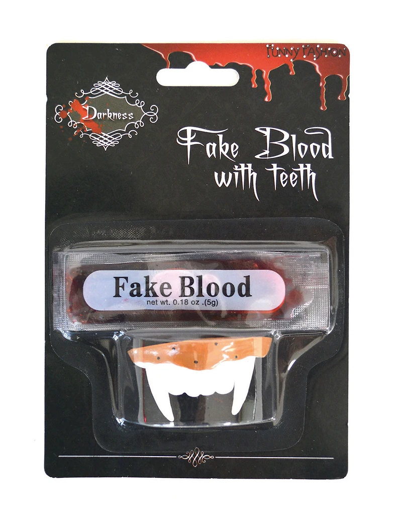 Vampire Teeth With Blood