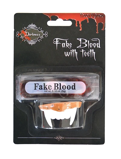 Vampire Teeth With Blood