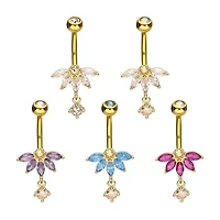 5 Marquise Cluster With 2 Round Prong Gems