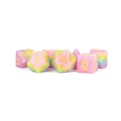 16mm Resin Polyhedral Dice Set - Colorful