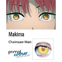 Makima Orange & Yellow Cosplay Contact Lenses