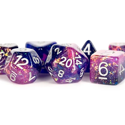Colorful Eternal Resin Polyhedral Dnd Dice Set