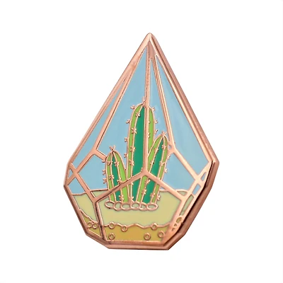 Cactus Terrarium Pin