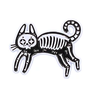 Skeleton Cat Pin