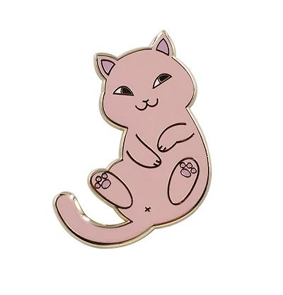 Playful Cat Enamel Pin.