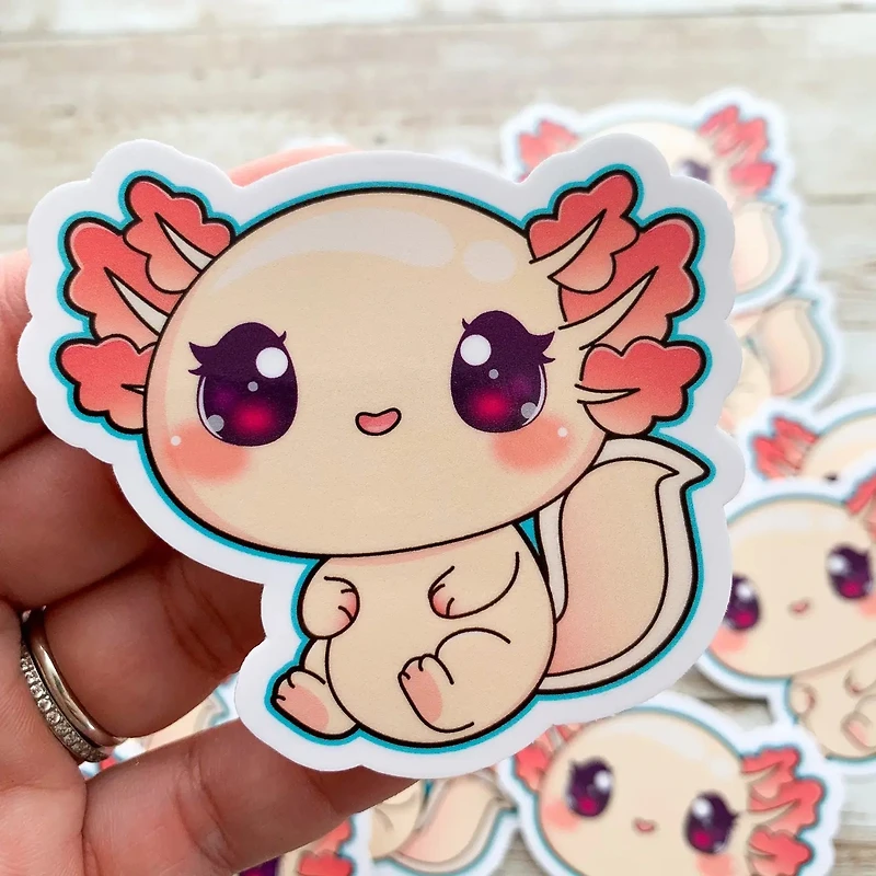 Axolotl Vinyl Sticker