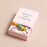 Champagne Tiny Matchbox Ceramic Token