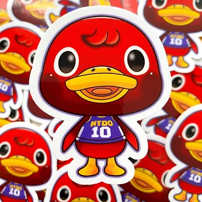 Bill Animal Crossing Vinyl Sticker