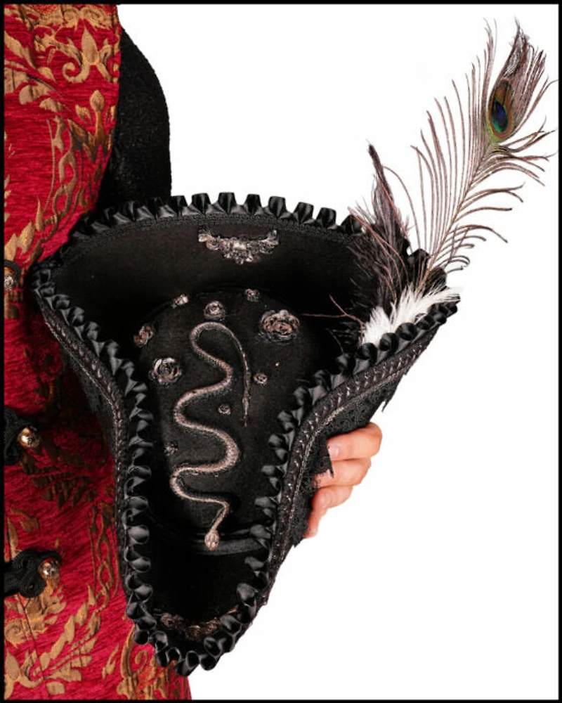 Pirate Hat With Snake Decor