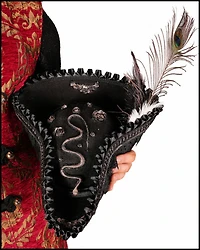 Pirate Hat With Snake Decor