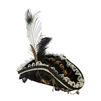 Pirate Hat W Feathers & Skeletons