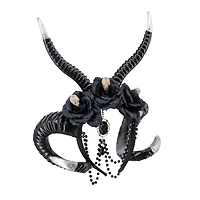 Devil Ram Horn With Chain Headband