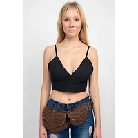 Cotton Two Leaf Pocket Waist Belt
