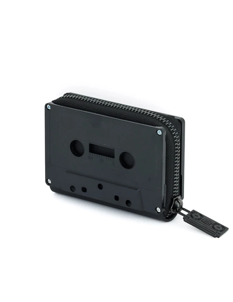 Retro 80s Cassette Tape Black Wallet