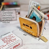 Retro 80'S Cassette Tape Gold Wallet