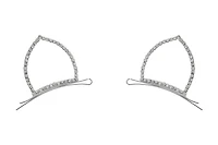 Rhinestone Cat Ear Bobby Pins