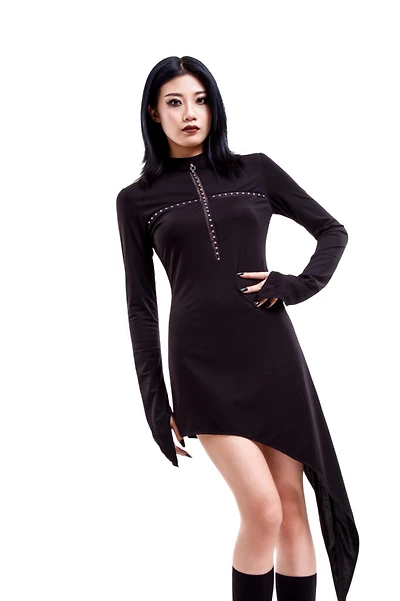 Gothic Hollow Cutout Cross Dress