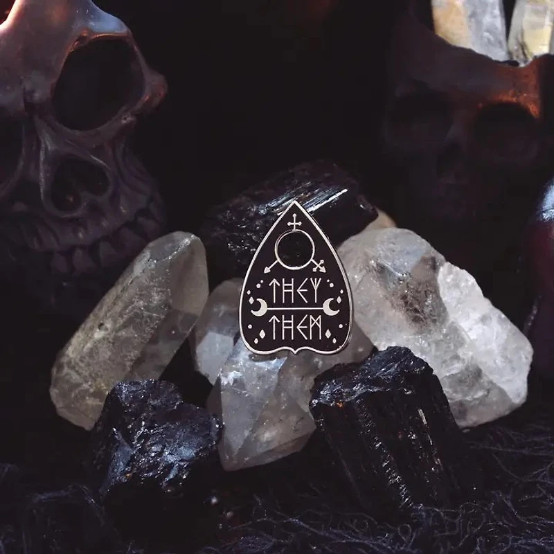 They Them Pronoun Planchette Pin