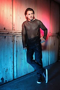 Mesh Long-Sleeves T-Shirt