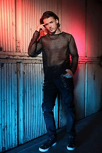 Mesh Long-Sleeves T-Shirt