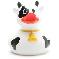 Rubber duck black and white cow - rubber duck