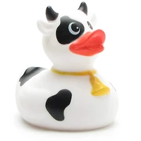 Rubber duck black and white cow - rubber duck