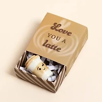 Latte Tiny Matchbox Ceramic Tokens