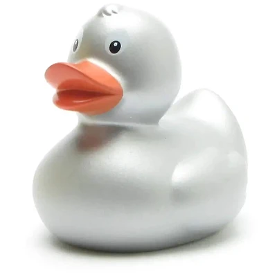 Silver Rubber Duck