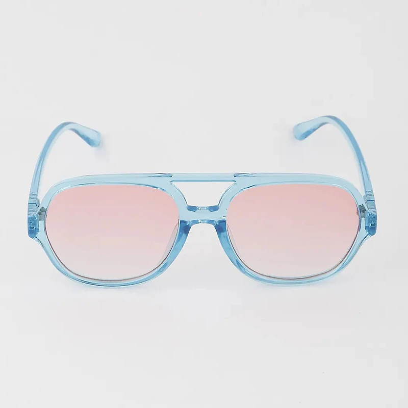 BRIGHT GRADIENT AVIATOR SUNGLASSES