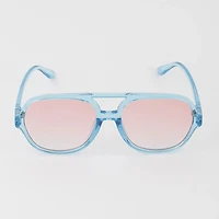 BRIGHT GRADIENT AVIATOR SUNGLASSES