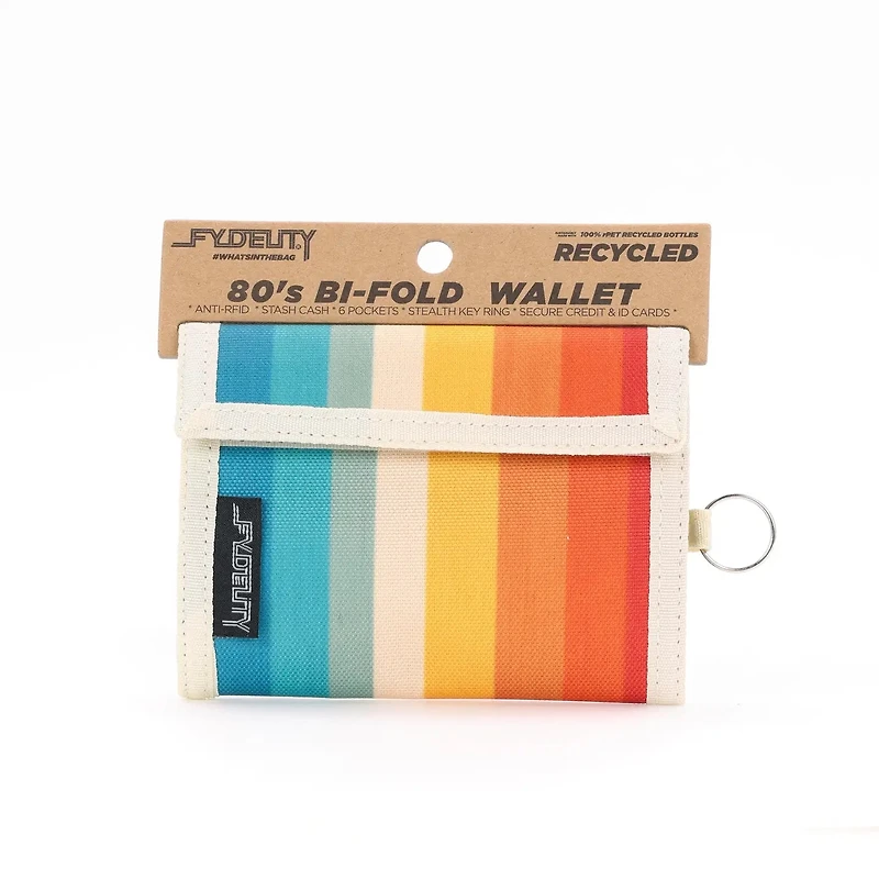 Rainbow Stripe Bifold Wallet
