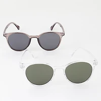 Bolted Minimal Round Sunglasses