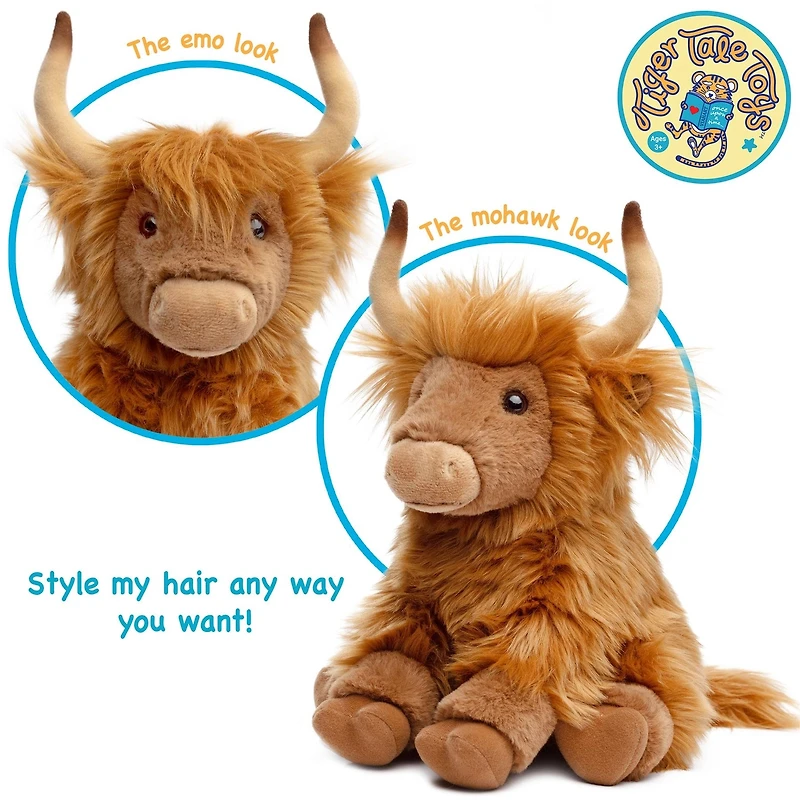 Henley the Highland Cow 11 Inch Stuffed Animal Plush