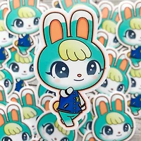 Sasha Animal Crossing Vinyl Sticker