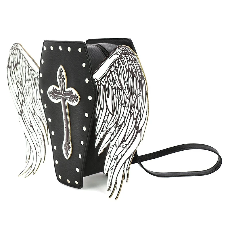 Coffin Bag W Angel Wings