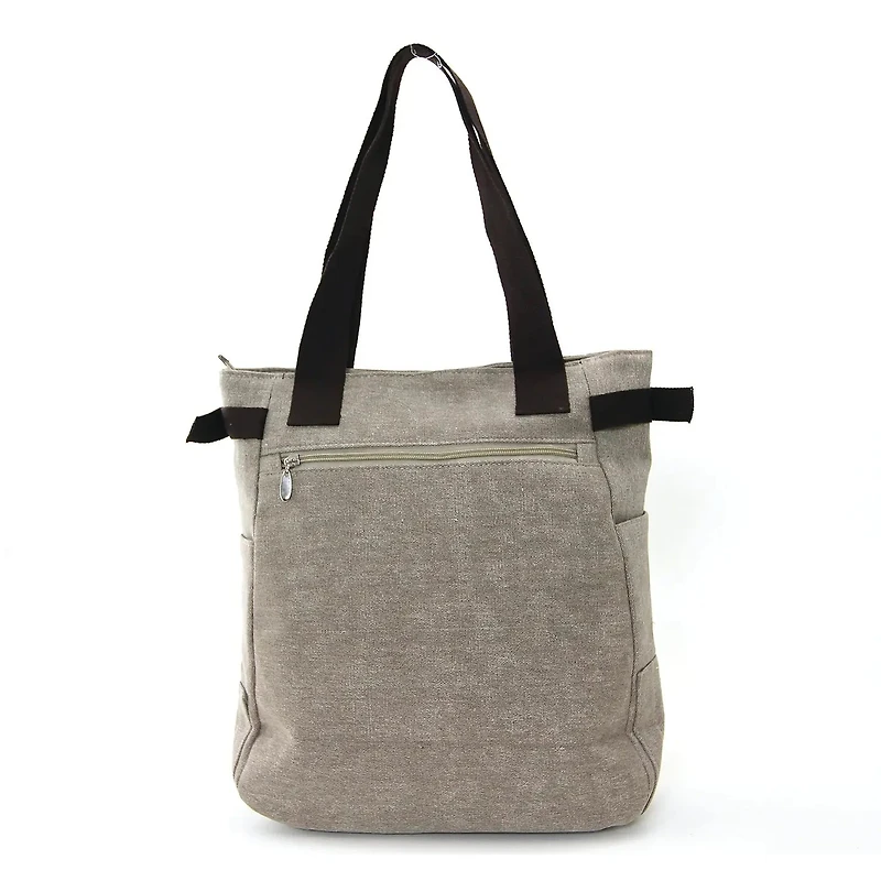 Lovely Cats with Faux Fur and Studs Canvas Tote Bag