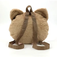 Strawberry Cat Face Furry Backpack